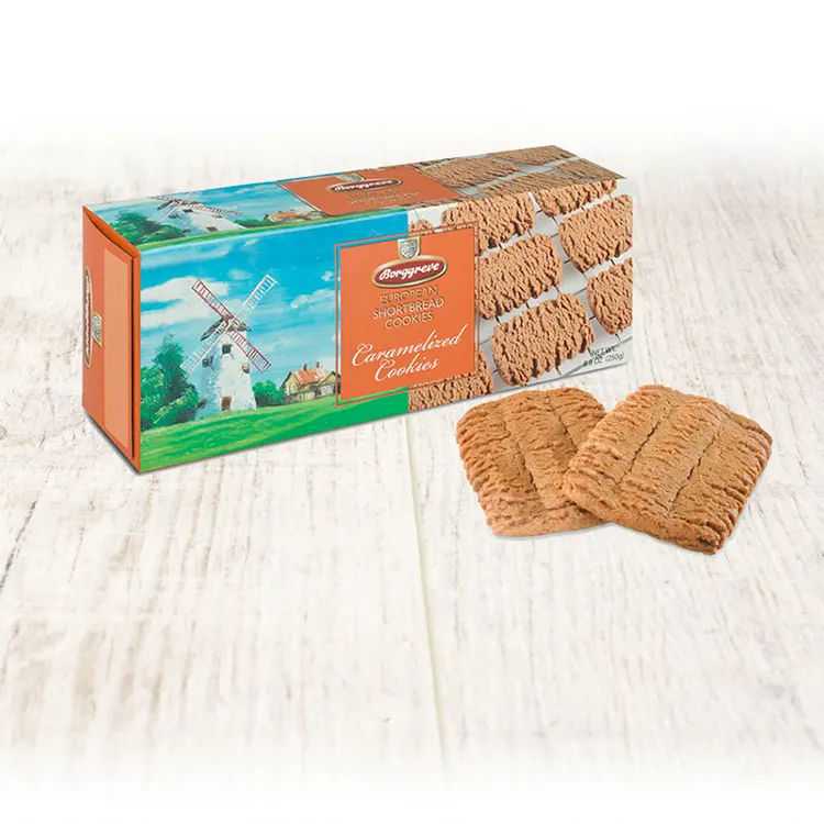 Caramelized Cookies • Shortbread Cookies from Borggreve - German biscuits - pastries