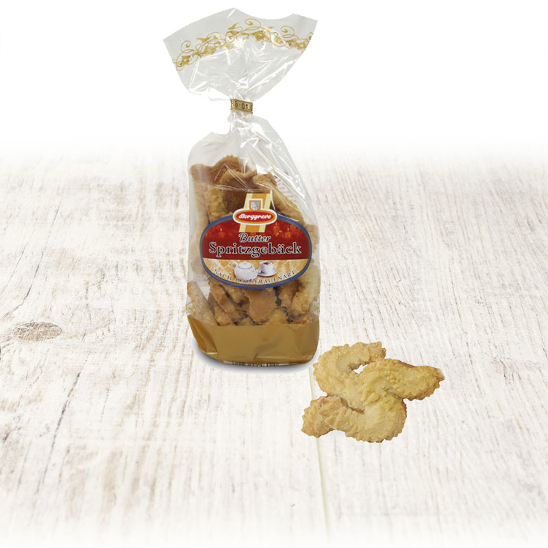 Butter Spritzgebäck - Butter Cookies - Product of Borggreve - Shortbread biscuits, butter biscuits