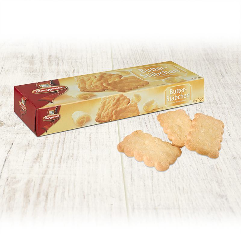 Butter-Stäbchen - Produkt von Borggreve - Buttergebäck, Jahresgebäcke, Kekse 