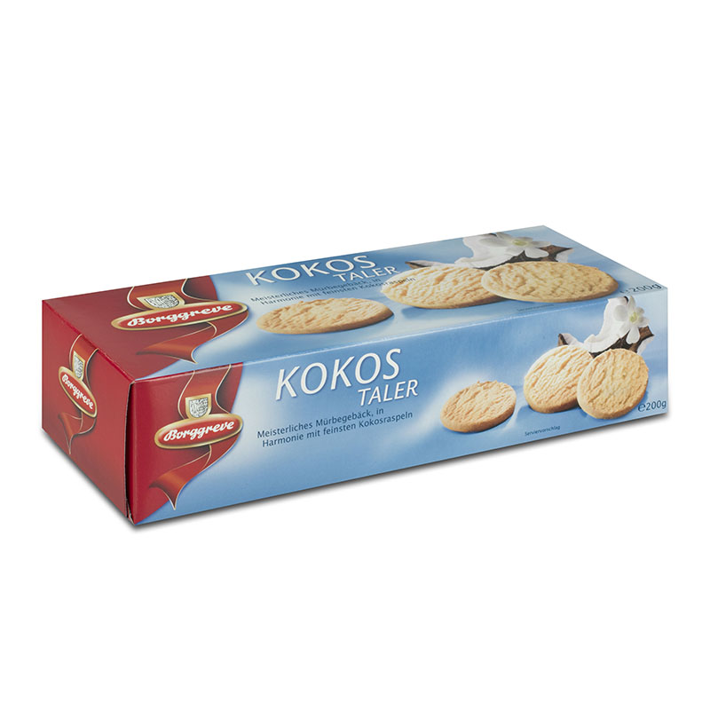 Kokos-Taler - Coconut Cookies from Borggreve - German biscuits - pastries