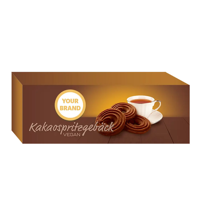 Kakaospritzgebäck • Veganes Gebäck von Borggreve - Kakaogebäck - Vegan - Kekse